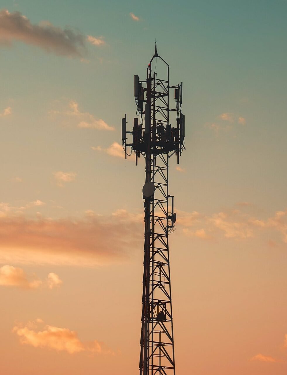 Silhouette Photography of Steel Tower